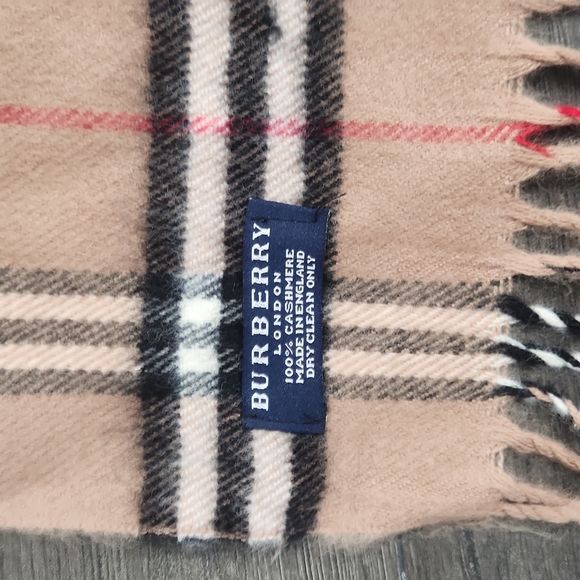 BURBERRY Cashmere scarf archive beige - Picture 4 of 5